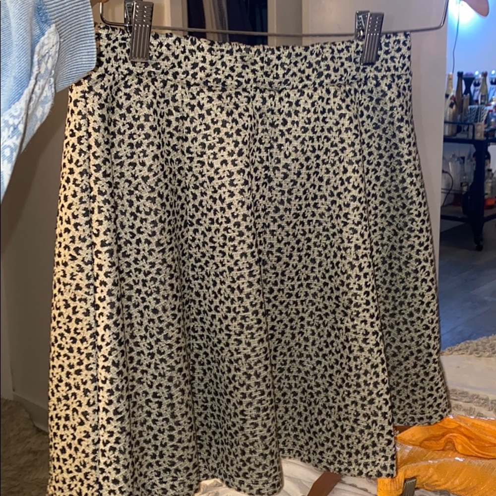 Float leopard print skirt